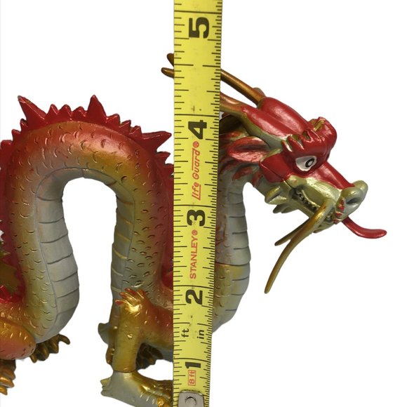 TIBETAN DRAGON Dragonology Series Figure Sababa Toys 8" inch Red Jointed VHTF - Picture 5 of 12